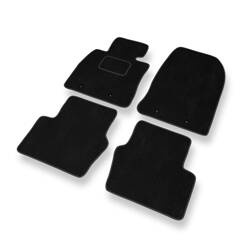 Alfombrillas de velour para Mazda 2 IV (2014-....) - alfombras para coche - negro - DGS Autodywan