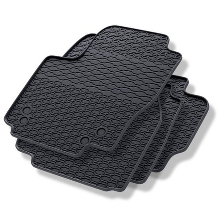Alfombrillas de goma para Ford Mondeo IV (2007-2014) - alfombras para coche - negro - Geyer & Hosaja - 844/4C