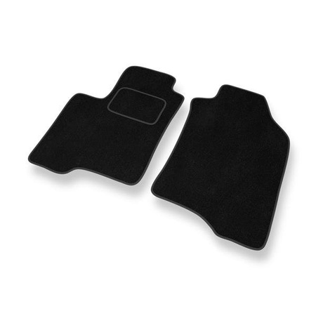 Alfombrillas de velour para Fiat Panda III (2012-....) - alfombras para coche - negro - DGS Autodywan