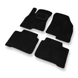 Alfombrillas de velour para Kia Magentis I (2000-2005) - alfombras para coche - negro - DGS Autodywan