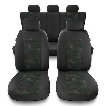 Fundas universales para asientos de coche para Citroen Xantia I, II (1993-2001) - Auto-Dekor - Elegance - verde