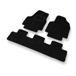 Alfombrillas de velour para Citroen Jumpy I (1995-2007) - alfombras para coche - negro - DGS Autodywan