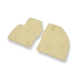 Alfombrillas de velour para Ford Focus II (2005-2010) - alfombras para coche - beige - DGS Autodywan