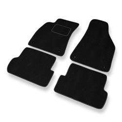 Alfombrillas de velour para Audi A4 II B6 (2000-2005) - alfombras para coche - negro - DGS Autodywan