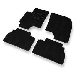 Alfombrillas de velour para Chevrolet Epica (2006-2011) - alfombras para coche - negro - DGS Autodywan