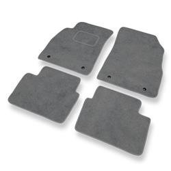 Alfombrillas de velour para Chevrolet Malibu VIII (2012-2016) - alfombras para coche - gris - DGS Autodywan