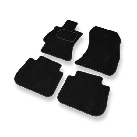 Alfombrillas de velour para Subaru Legacy V (2009-2015) - alfombras para coche - negro - DGS Autodywan