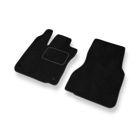 Alfombrillas de velour para Smart ForTwo III (2014-....) - alfombras para coche - negro - DGS Autodywan