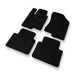 Alfombrillas de velour para Hyundai Sonata IV (2005-2009) - alfombras para coche - negro - DGS Autodywan