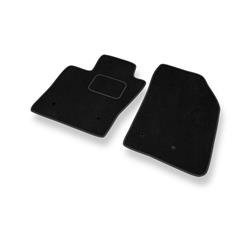 Alfombrillas de velour para Fiat 500X (2015-2024) - alfombras para coche - negro - DGS Autodywan