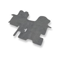 Alfombrillas de velour para Renault Trafic II (1+1) (2001-2014) - alfombras para coche - gris - DGS Autodywan