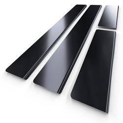 Protectores de acero para umbrales para Chevrolet Aveo II T300 Hatchback, Berline (4 puertas, 5 puertas) - (2011-....) - Croni - Standard - negro (superficie pulida)