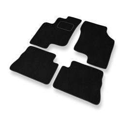 Alfombrillas de velour para Hyundai Getz (2002-2008) - alfombras para coche - negro - DGS Autodywan