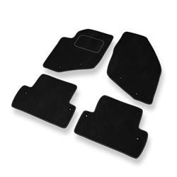 Alfombrillas de velour para Volvo S60 I (2000-2009) - alfombras para coche - negro - DGS Autodywan