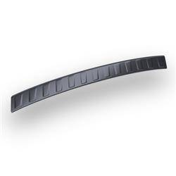 Protector de acero para parachoques trasero para Nissan Note E11 Monovolumen (5 puertas) - (2006-2008) - Croni - Trapecio - negro (lámina de carbono)