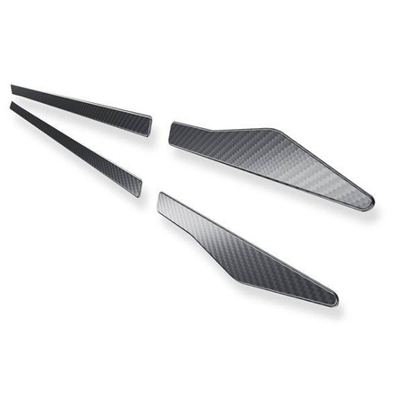 Protectores laterales para Seat Toledo III 5P Hatchback (5 puertas) - (2004-2009) - Croni - V - negro (lámina de carbono)