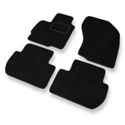 Alfombrillas de velour para Citroen C-Crosser (2007-2012) - alfombras para coche - negro - DGS Autodywan