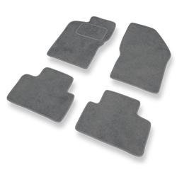 Alfombrillas de velour para Alfa Romeo 147 (2000-2010) - alfombras para coche - gris - DGS Autodywan