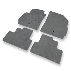 Alfombrillas de velour para Chevrolet Orlando (2010-2018) - alfombras para coche - gris - DGS Autodywan