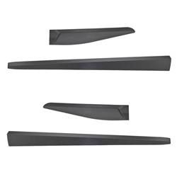 Protectores laterales negros para Nissan Micra K14 Hatchback (5 puertas) - (2017-....) - Rider