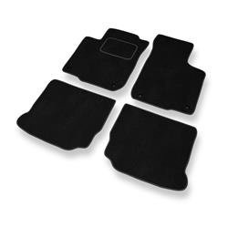 Alfombrillas de velour para Volkswagen Bora I (1998-2005) - alfombras para coche - negro - DGS Autodywan