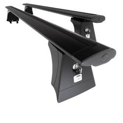 Portaequipajes (baca) de techo para Opel Signum Hatchback (2003-2008) - baca negra para coche - barras para techo de coche - Amos - β-102 - Dynamic - puntos de montaje