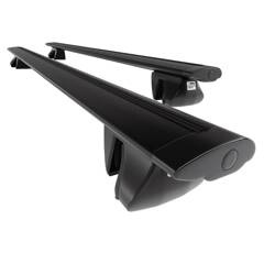 Portaequipajes (baca) de techo para Volkswagen T-ROC SUV (2018-....) - baca negra para coche - barras para techo de coche - Amos - Alfa - Dynamic - railing