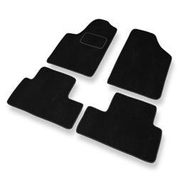 Alfombrillas de velour para Citroen Berlingo I (1996-2007) - alfombras para coche - negro - DGS Autodywan