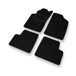 Alfombrillas de velour para Toyota Avensis I (1997-2003) - alfombras para coche - negro - DGS Autodywan