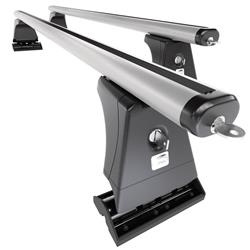 Portaequipajes (baca) de techo para Mercedes-Benz Classe C W204 Berlina (2007-2014) - baca plata para coche - barras para techo de coche - Amos - β-103 - Aero - puntos de montaje