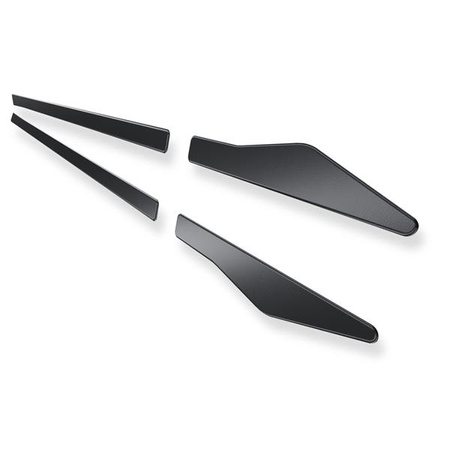 Protectores laterales para Kia Ceed I ED Hatchback (5 puertas) - (2009-2012) - Croni - V - negro (piel de naranja)