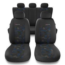 Fundas universales para asientos de coche para Mitsubishi Outlander I, II, III (2001-2019) - Auto-Dekor - Elegance - azul