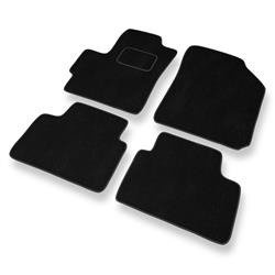 Alfombrillas de velour para Chevrolet Spark I M200/M250 (2005-2009) - alfombras para coche - negro - DGS Autodywan