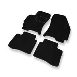 Alfombrillas de velour para Ford Mondeo III (2000-2007) - alfombras para coche - negro - DGS Autodywan