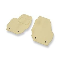 Alfombrillas de velour para Volvo XC70 II (2007-2016) - alfombras para coche - beige - DGS Autodywan