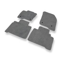 Alfombrillas de velour para Ford S-Max II (2015-2023) - alfombras para coche - gris - DGS Autodywan