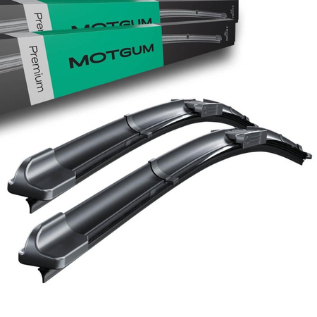Escobillas limpiaparabrisas para la luna delantera para Alfa Romeo 145 Hatchback (04.1997-12.2000) - Motgum - escobillas planas Premium