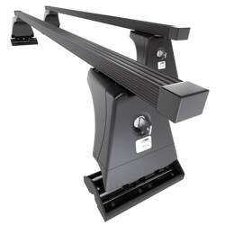 Portaequipajes (baca) de techo para BMW 3 E91 Touring (2005-2011) - baca negra para coche - barras para techo de coche - Amos - β-103 - O - puntos de montaje