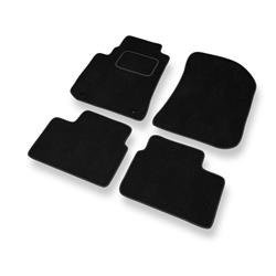 Alfombrillas de velour para Rover 75 (1999-2005) - alfombras para coche - negro - DGS Autodywan