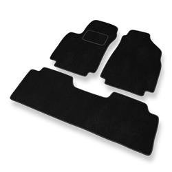 Alfombrillas de velour para Hyundai Matrix (2001-2010) - alfombras para coche - negro - DGS Autodywan