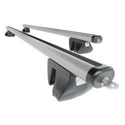 Portaequipajes (baca) de techo para BMW 5 E61 Touring (2004-2009) - baca plata para coche - barras para techo de coche - Amos - Alfa - Aero - railing