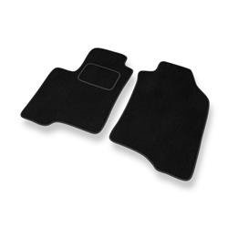 Alfombrillas de velour para Fiat Panda III (2012-....) - alfombras para coche - negro - DGS Autodywan