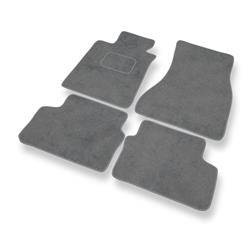 Alfombrillas de velour para BMW 5 G31 (2017-....) - alfombras para coche - gris - DGS Autodywan