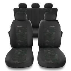 Fundas universales para asientos de coche para Peugeot 307 I, II (2001-2012) - Auto-Dekor - Elegance - verde