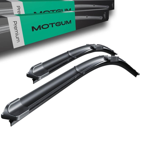 Escobillas limpiaparabrisas para la luna delantera para Audi Q7 4M SUV (01.2015-....) - Motgum - escobillas planas Premium