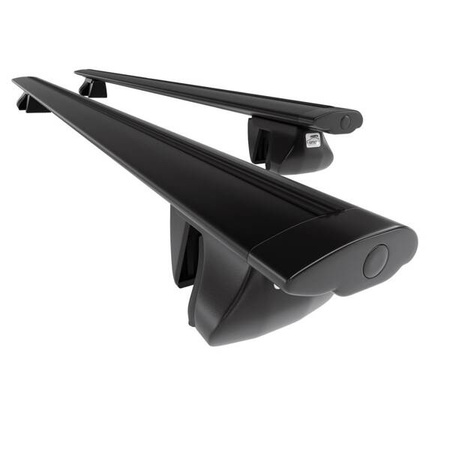 Portaequipajes (baca) de techo para Citroen C3 Aircross I Monovolumen (2017-2024) - baca negra para coche - barras para techo de coche - Amos - Alfa - Dynamic - railing