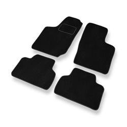 Alfombrillas de velour para Opel Corsa B (1992-2000) - alfombras para coche - negro - DGS Autodywan