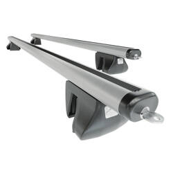 Portaequipajes (baca) de techo para Kia Stonic SUV (2017-....) - baca plata para coche - barras para techo de coche - Amos - Alfa - Aero - railing