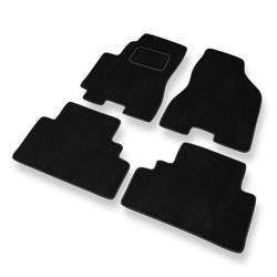 Alfombrillas de velour para Hyundai Tucson I (2004-2010) - alfombras para coche - negro - DGS Autodywan