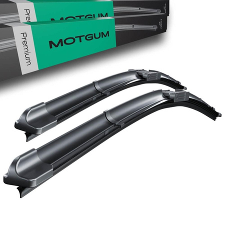 Escobillas limpiaparabrisas para la luna delantera para Hyundai Sonata V Berlina (08.2004-12.2010) - Motgum - escobillas planas Premium